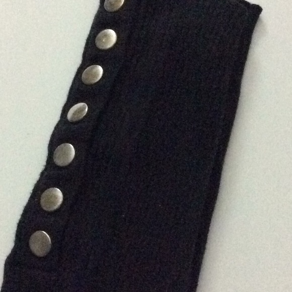 XHILARATION  BLACK CABLE LEGGINGS JRS - Picture 4 of 6